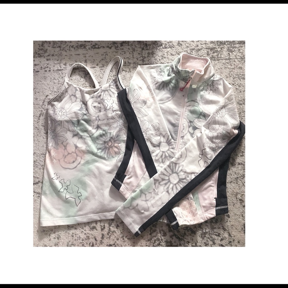 Lululemon Tank and matching jacket